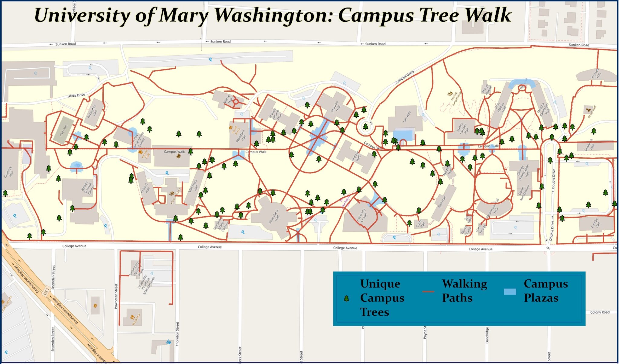 Campus Tree Map - Office of Sustainability